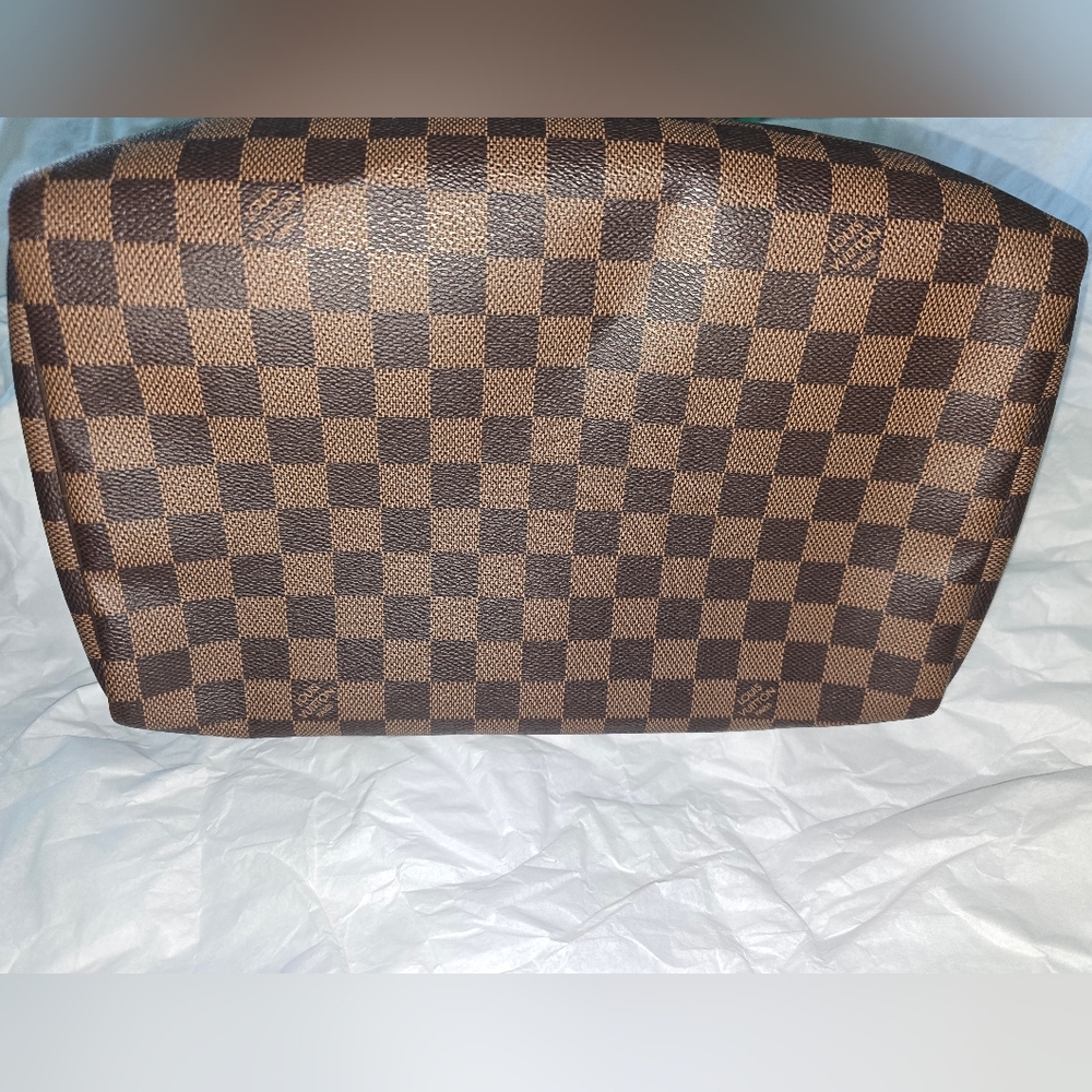 LIKE NEW! Authentic Louis Vuitton Damier Ebene Speedy 30 N41364 with LOCK & TAGS - Picture 13 of 16